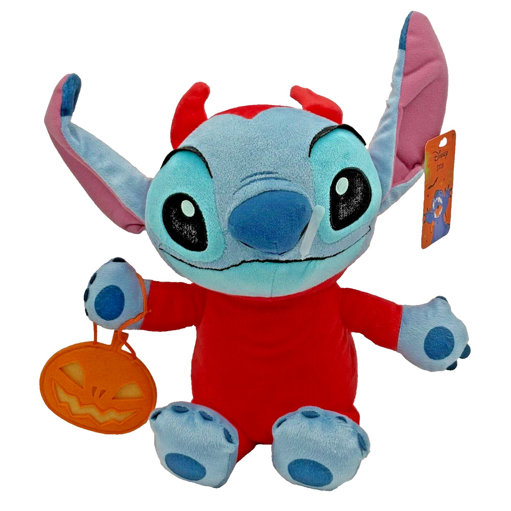 Disney Stitch 12” Trick Or Treat Halloween Devil Costume Plush Toy Stuff Animal